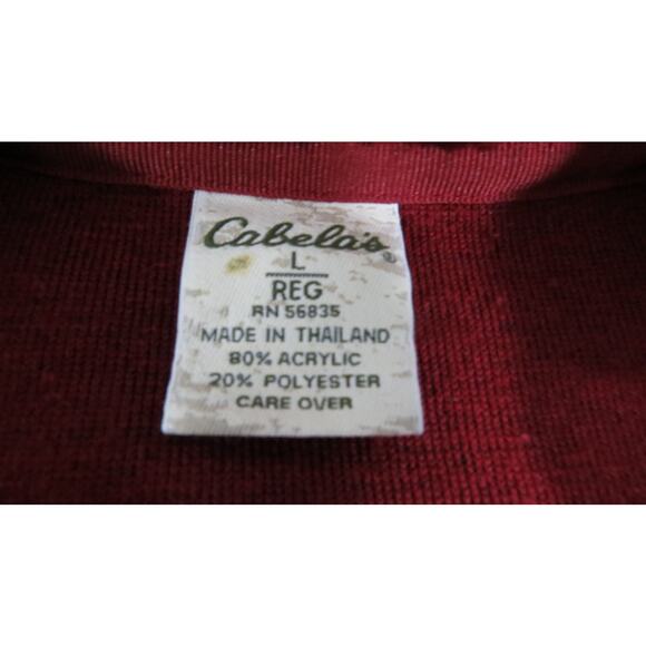Y2K Cabela's Vintage Sherpa Deep Pile Shaggy Fleece Red Vest Women's Lg EUC - Picture 2 of 7